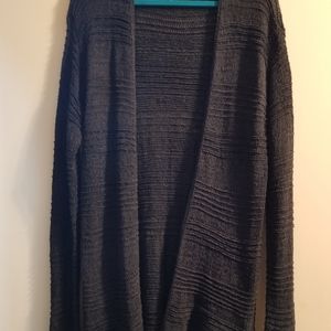 Loose knit long cardigan